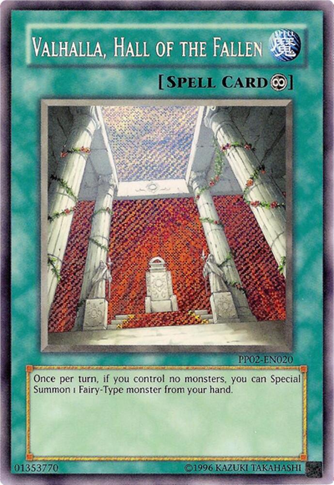 Valhalla, Hall of the Fallen PP02-EN020 card from Premium Pack 2