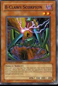 8-Claws Scorpion GLD1-EN007 card from Gold Series 2008