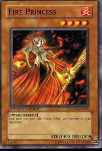 Fire Princess GLD1-EN005 card from Gold Series 2008