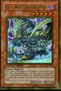 Goldd, Wu-Lord of Dark World GLD1-EN024 card from Gold Series 2008