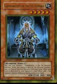 Grandmaster of the Six Samurai GLD1-EN026 card from Gold Series 2008