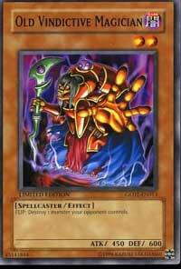 Old Vindictive Magician GLD1-EN013 card from Gold Series 2008