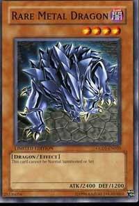 Rare Metal Dragon GLD1-EN020 card from Gold Series 2008