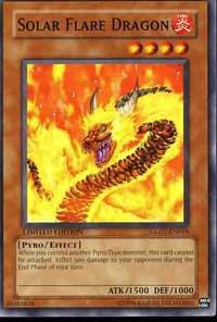 Solar Flare Dragon GLD1-EN019 card from Gold Series 2008