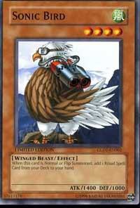 Sonic Bird GLD1-EN002 card from Gold Series 2008