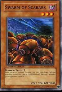 Swarm of Scarabs GLD1-EN008 card from Gold Series 2008