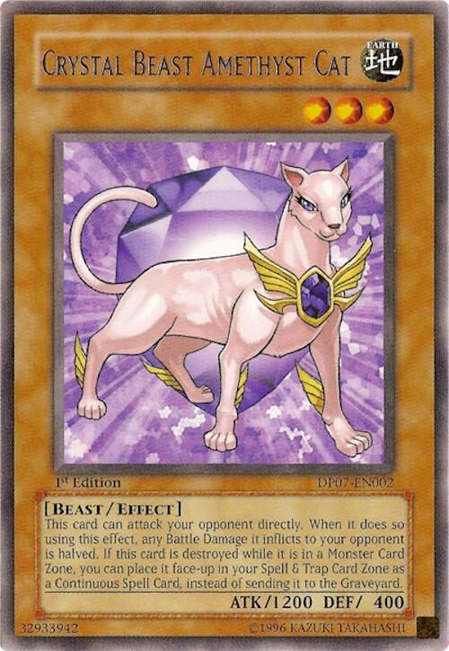 Crystal Beast Amethyst Cat DP07-EN002 card from Duelist Pack 7: Jesse Anderson