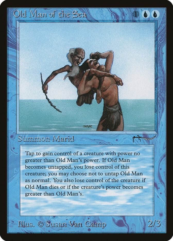 Old Man of the Sea card from Arabian Nights