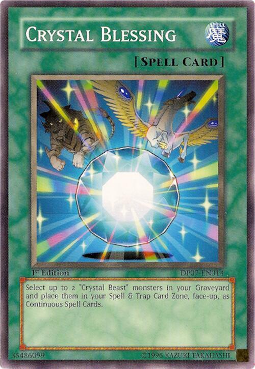 Crystal Blessing DP07-EN014 card from Duelist Pack 7: Jesse Anderson