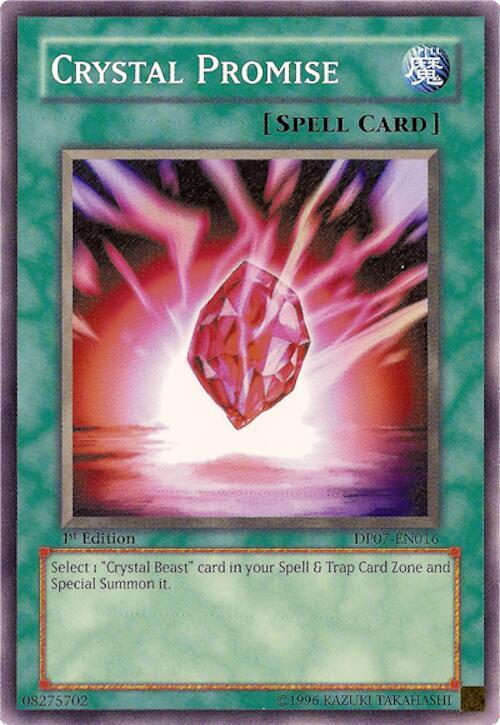 Crystal Promise DP07-EN016 card from Duelist Pack 7: Jesse Anderson