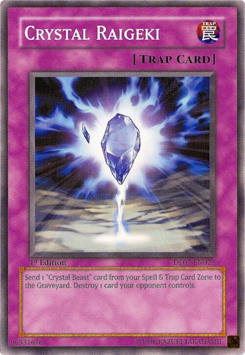 Crystal Raigeki DP07-EN023 card from Duelist Pack 7: Jesse Anderson