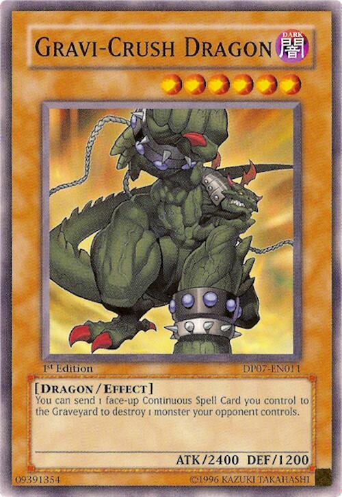 Gravi-Crush Dragon DP07-EN011 card from Duelist Pack 7: Jesse Anderson