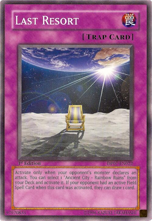 Last Resort DP07-EN022 card from Duelist Pack 7: Jesse Anderson