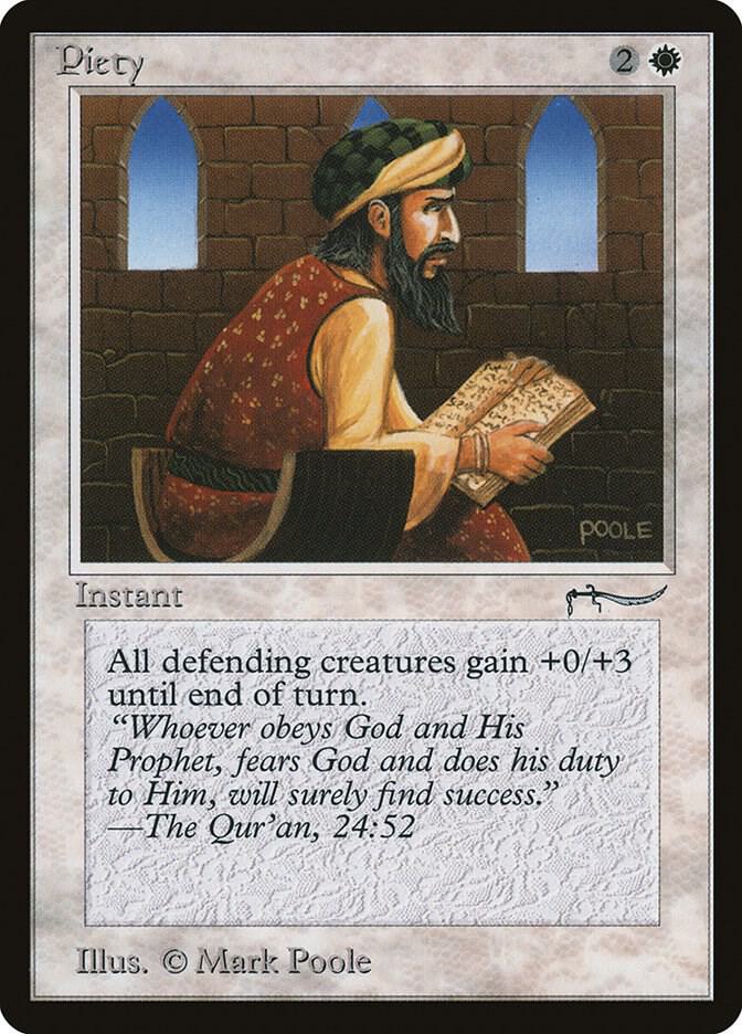 Piety card from Arabian Nights