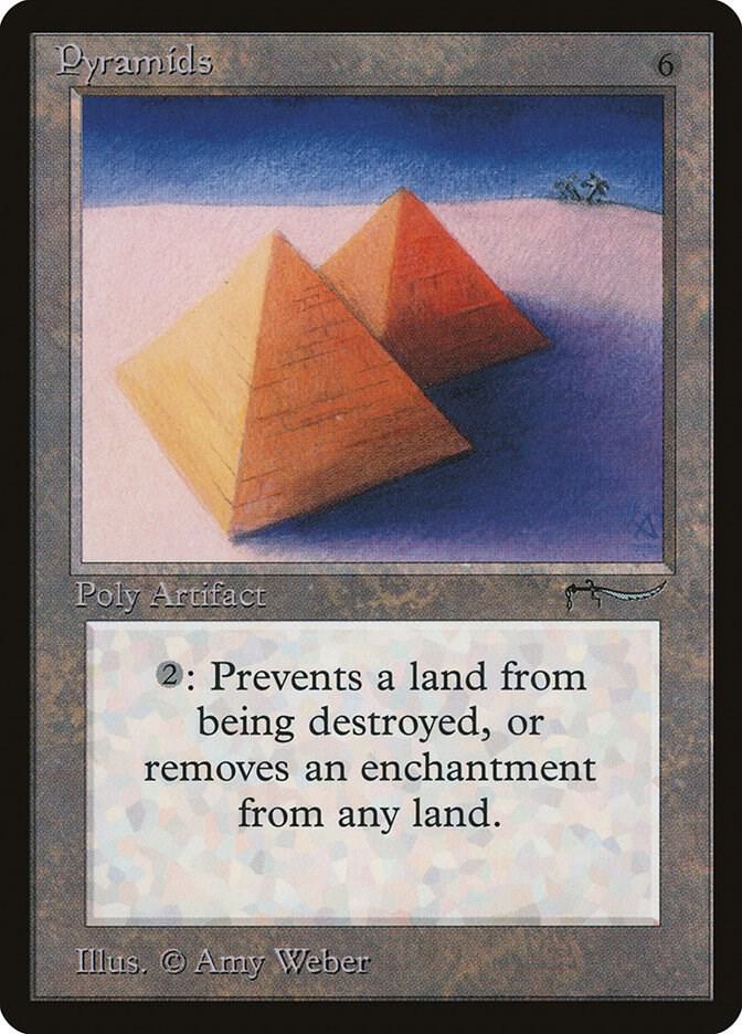 Pyramids card from Arabian Nights