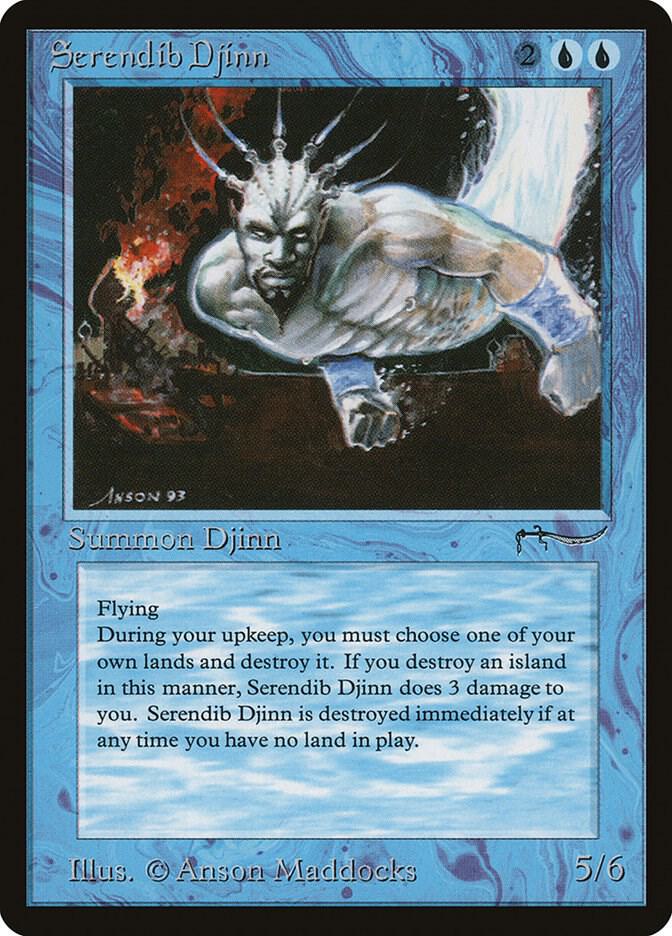 Serendib Djinn card from Arabian Nights
