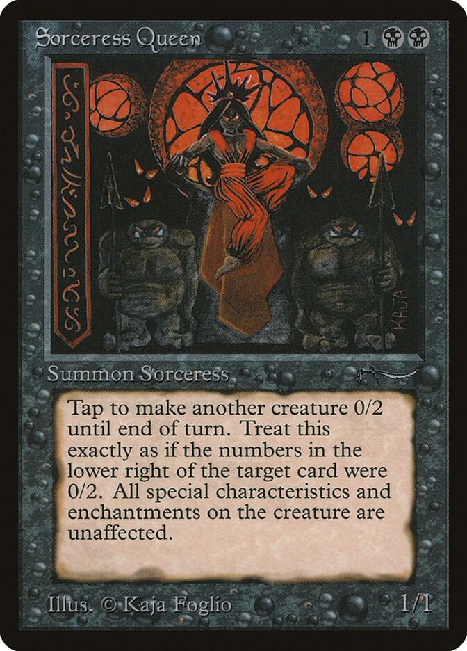 Sorceress Queen card from Arabian Nights