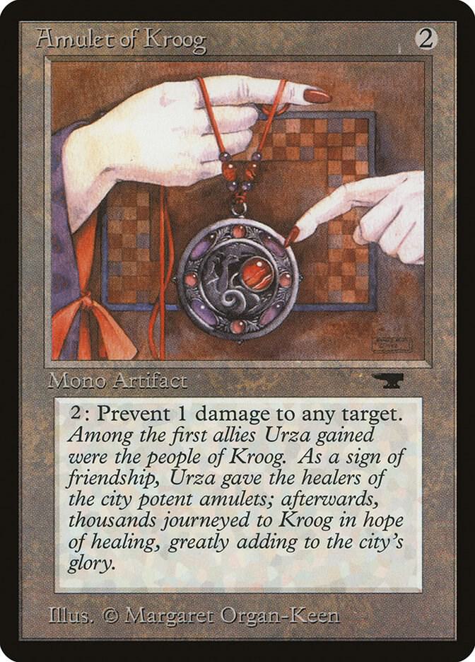 Amulet of Kroog card from Antiquities