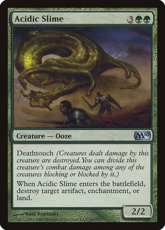 Acidic Slime 165 card from Magic 2010 (M10)