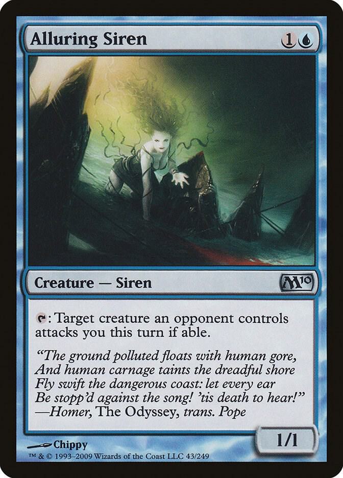 Alluring Siren 43 card from Magic 2010 (M10)