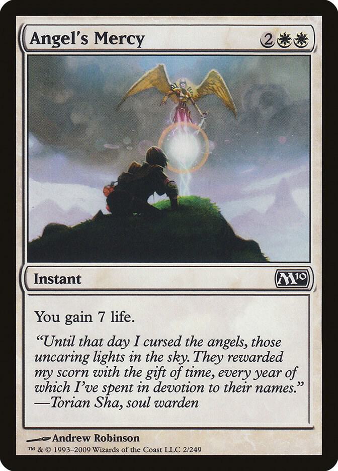 Angel's Mercy 2 card from Magic 2010 (M10)