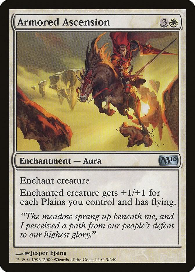 Armored Ascension 3 card from Magic 2010 (M10)