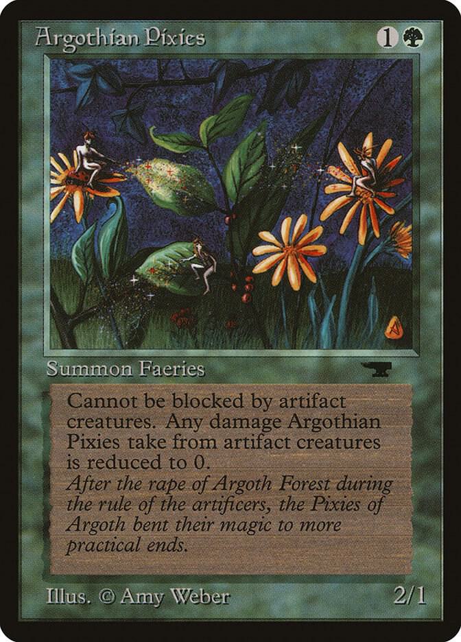 Argothian Pixies card from Antiquities