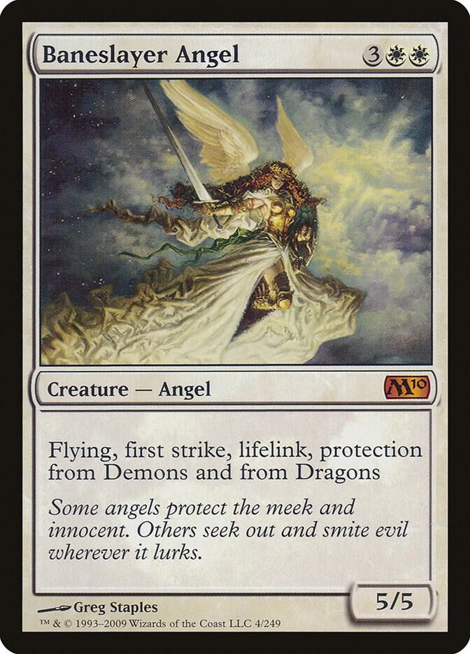 Baneslayer Angel 4 card from Magic 2010 (M10)