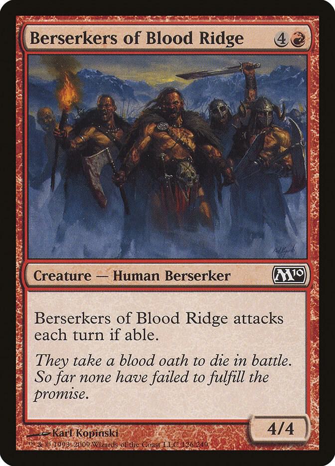 Berserkers of Blood Ridge 126 card from Magic 2010 (M10)