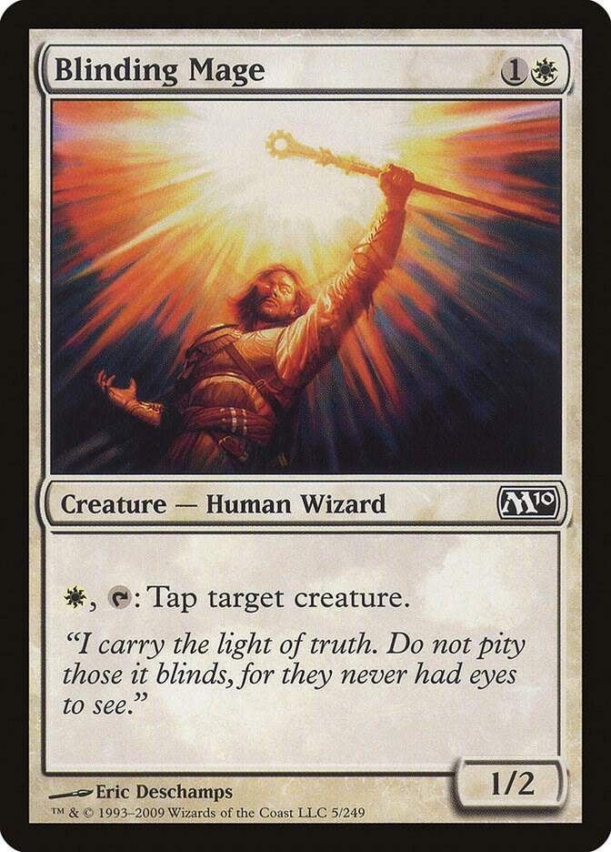 Blinding Mage 5 card from Magic 2010 (M10)
