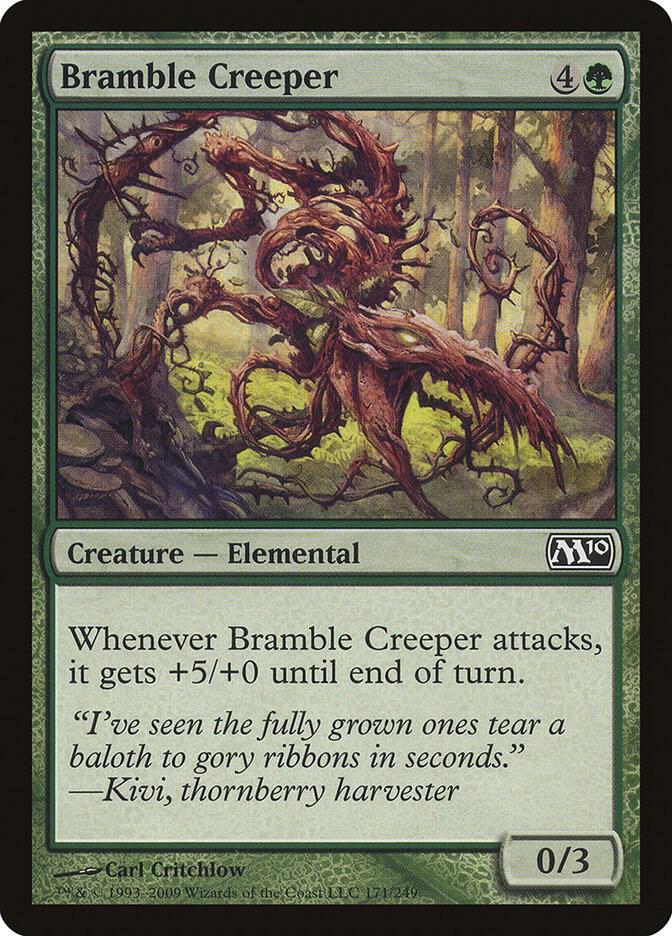 Bramble Creeper 171 card from Magic 2010 (M10)