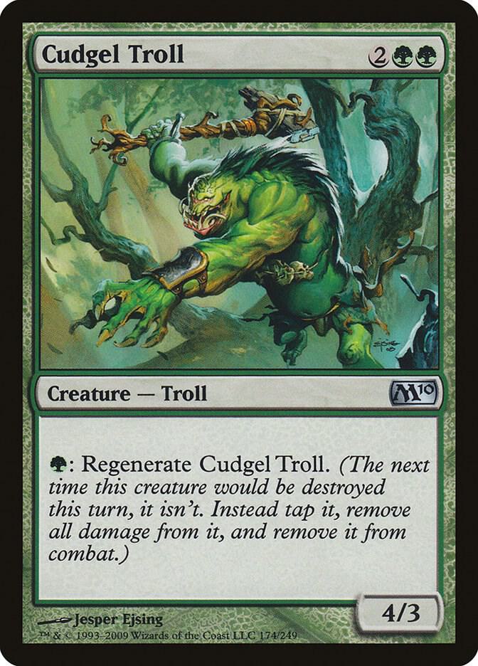 Cudgel Troll 174 card from Magic 2010 (M10)