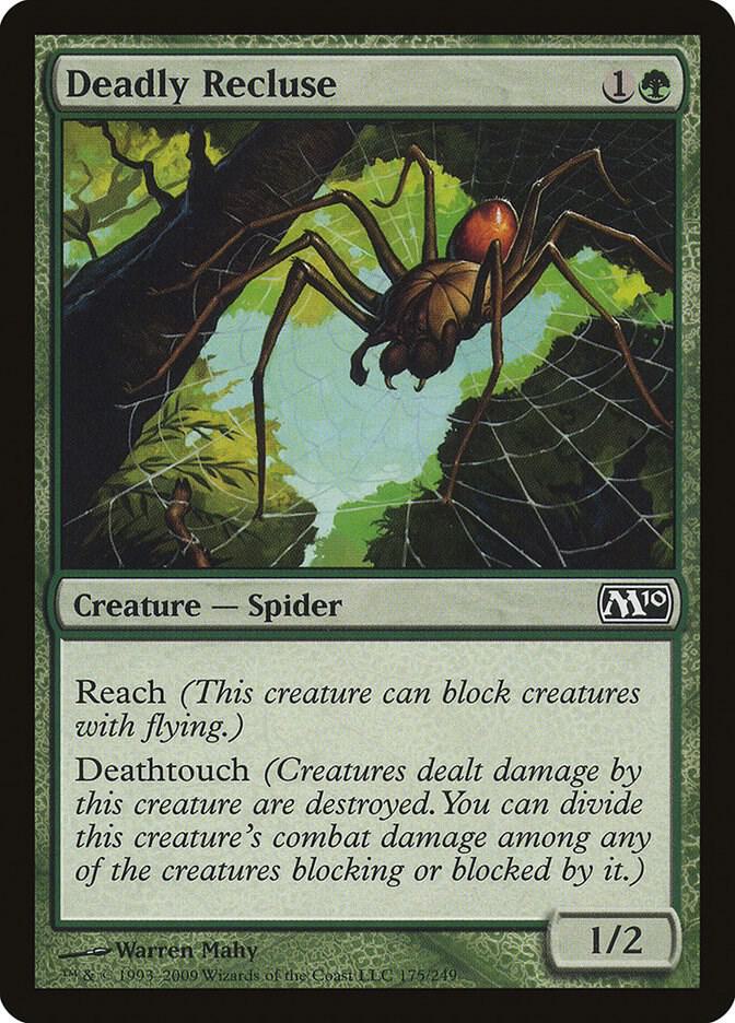 Deadly Recluse 175 card from Magic 2010 (M10)