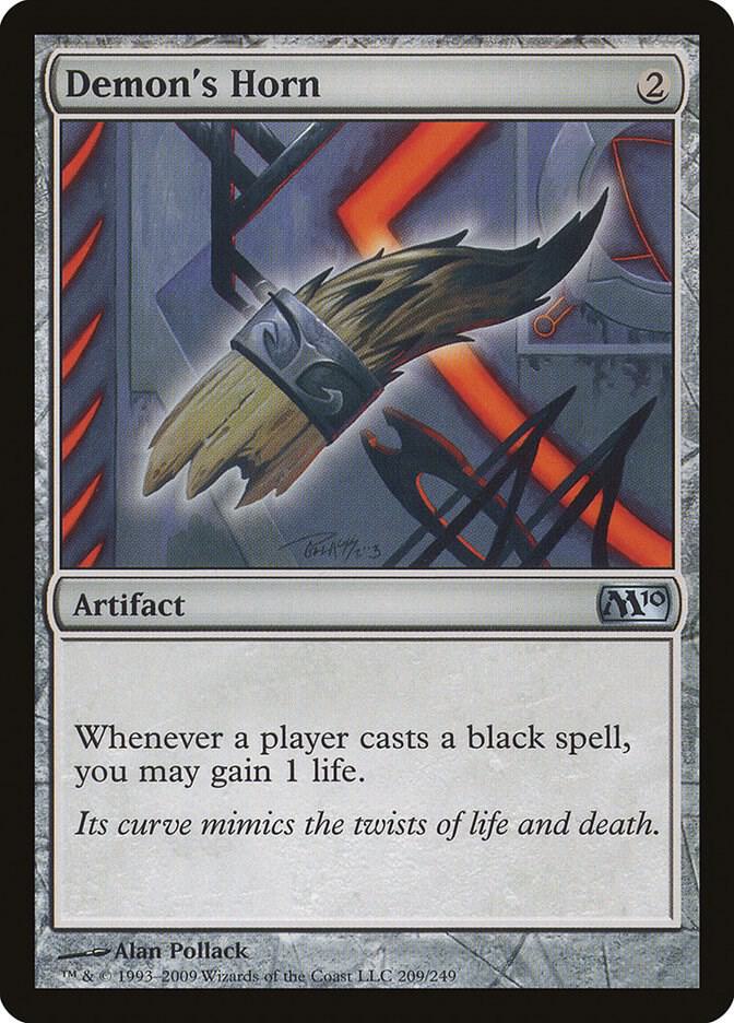 Demon's Horn 209 card from Magic 2010 (M10)