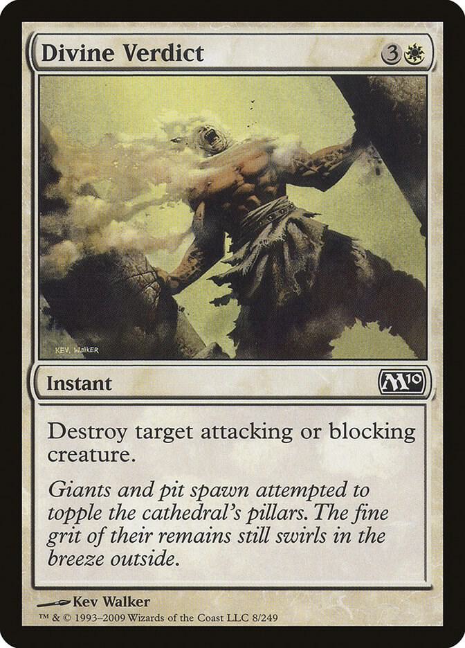 Divine Verdict 8 card from Magic 2010 (M10)