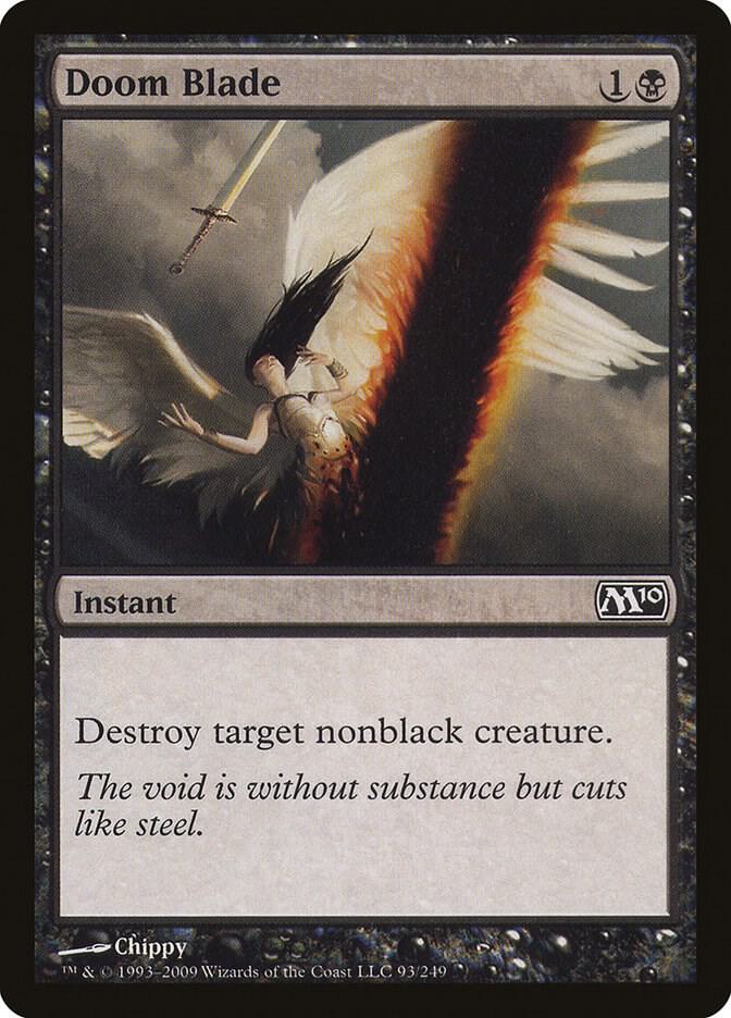 Doom Blade 93 card from Magic 2010 (M10)