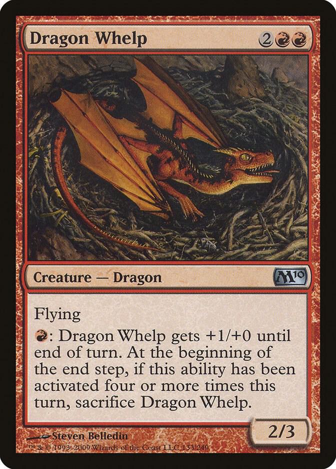 Dragon Whelp 133 card from Magic 2010 (M10)