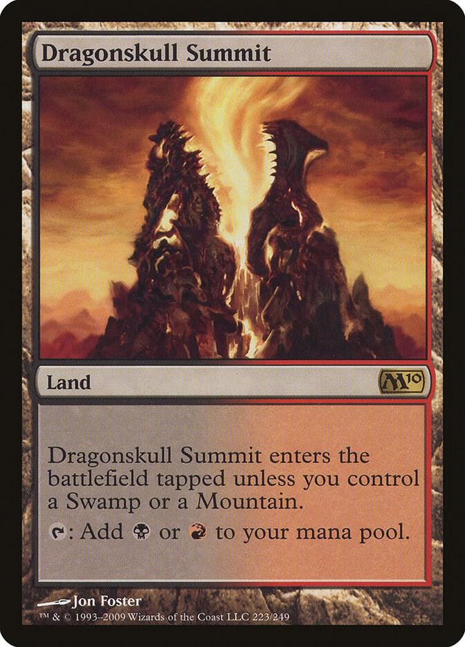 Dragonskull Summit 223 card from Magic 2010 (M10)