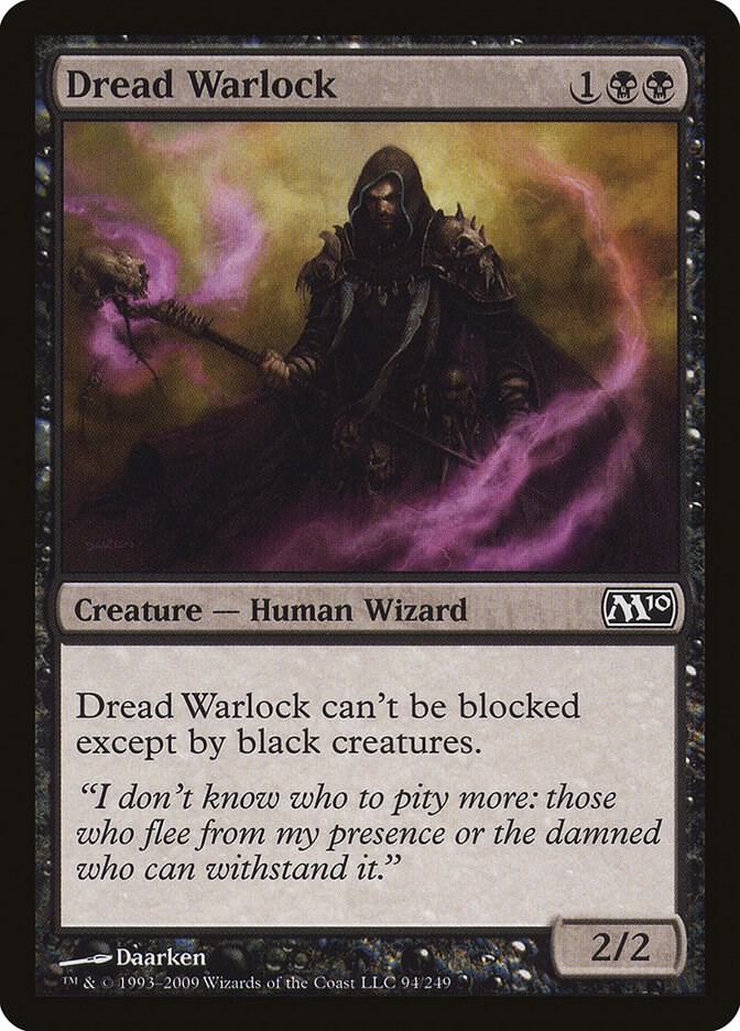 Dread Warlock 94 card from Magic 2010 (M10)