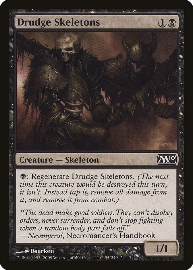 Drudge Skeletons 95 card from Magic 2010 (M10)