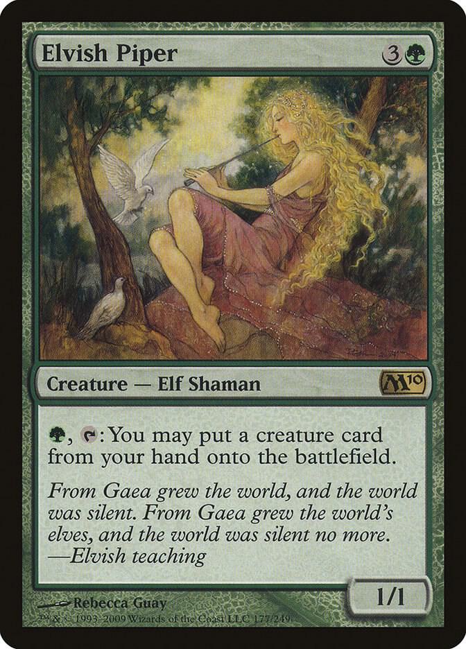 Elvish Piper 177 card from Magic 2010 (M10)