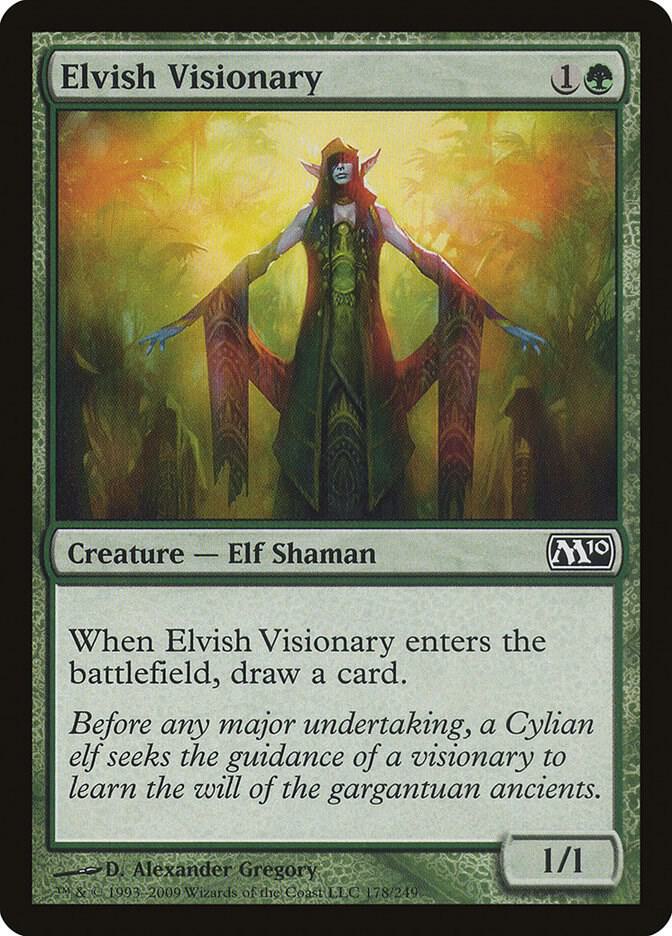 Elvish Visionary 178 card from Magic 2010 (M10)