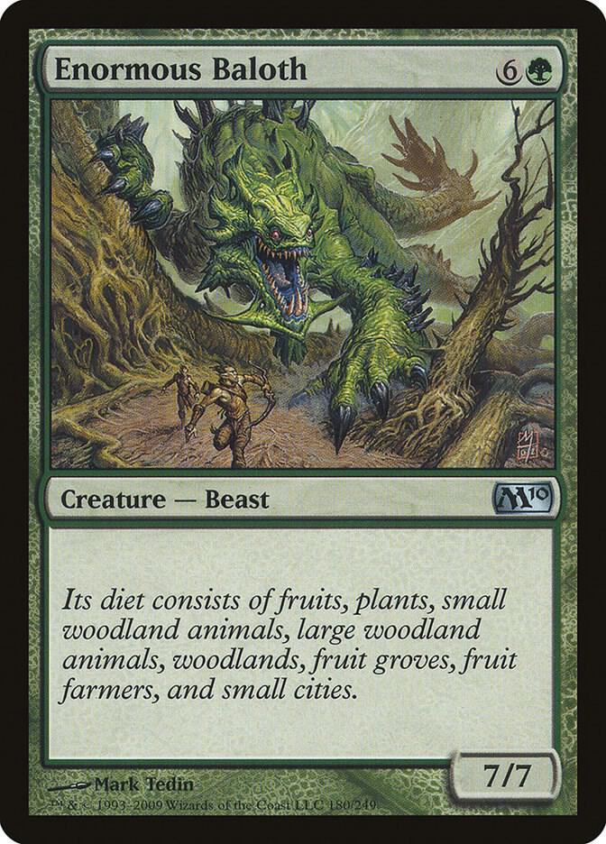 Enormous Baloth 180 card from Magic 2010 (M10)