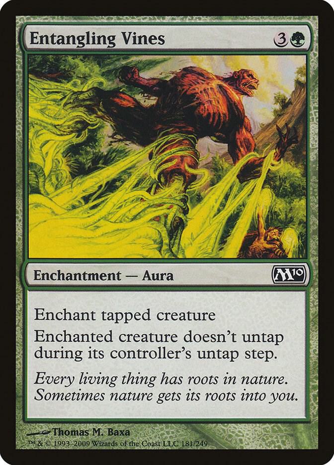 Entangling Vines 181 card from Magic 2010 (M10)