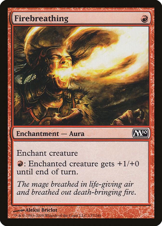 Firebreathing 137 card from Magic 2010 (M10)