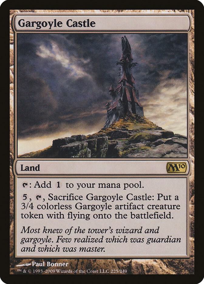 Gargoyle Castle 225 card from Magic 2010 (M10)