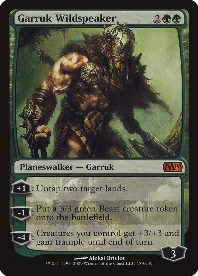 Garruk Wildspeaker 183 card from Magic 2010 (M10)