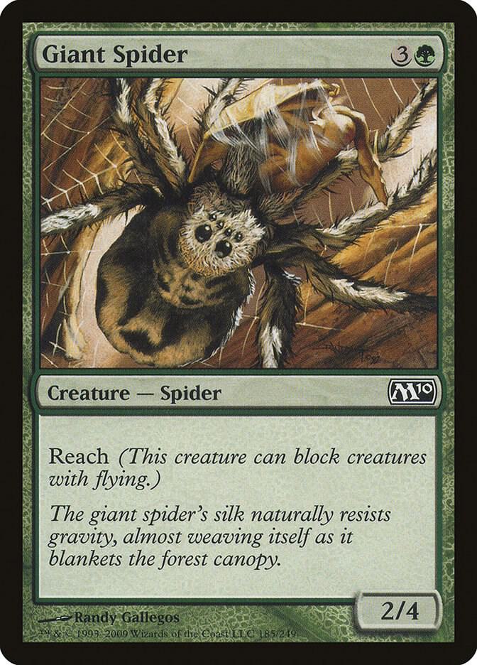 Giant Spider 185 card from Magic 2010 (M10)