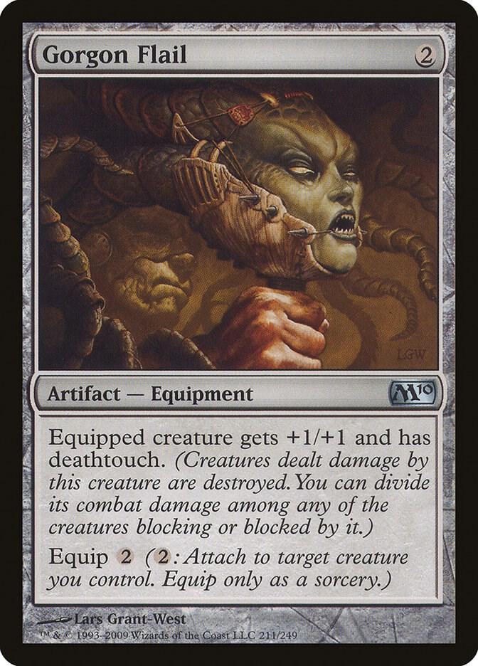 Gorgon Flail 211 card from Magic 2010 (M10)
