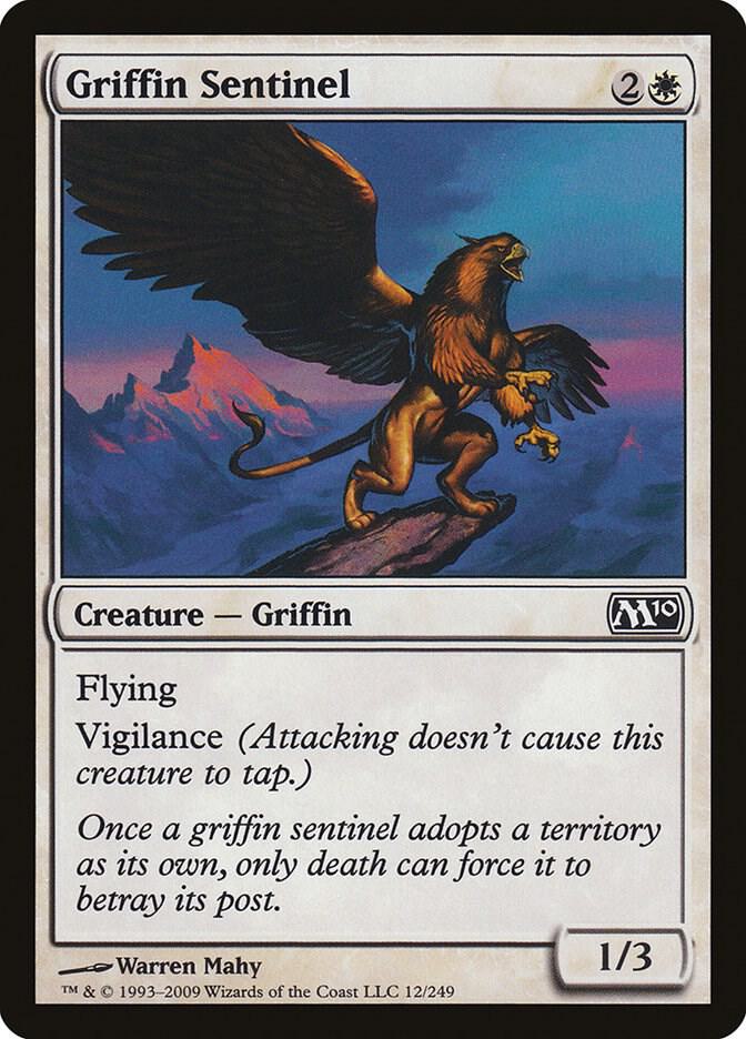 Griffin Sentinel 12 card from Magic 2010 (M10)